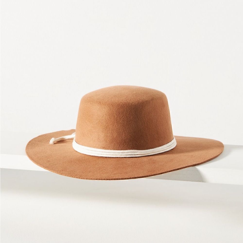 Anthropologie x San Diego Hat Co. Rope Rancher Hat Camel Tan color - Picture 2 of 5